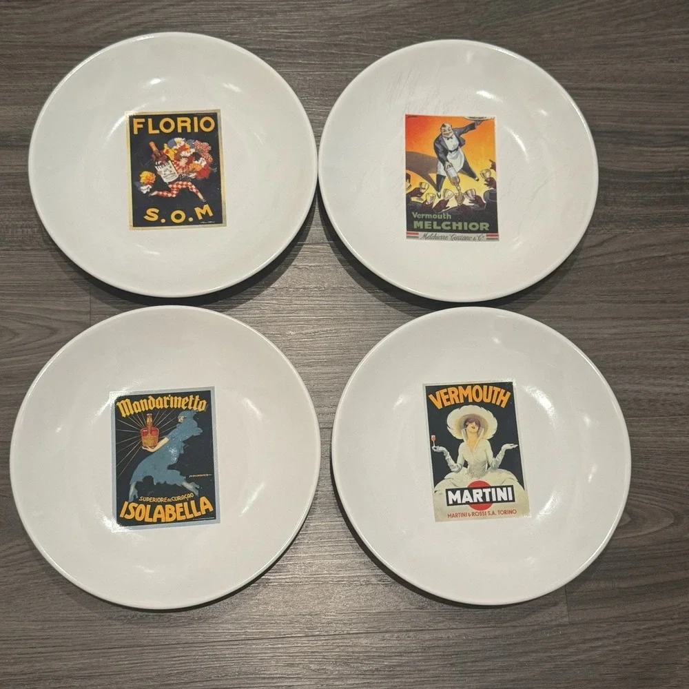 Pottery Barn Vintage Cocktail SALAD PLATE 8